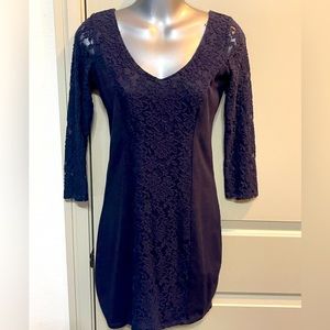 Abercrombie & Fitch - Navy blue lace dress